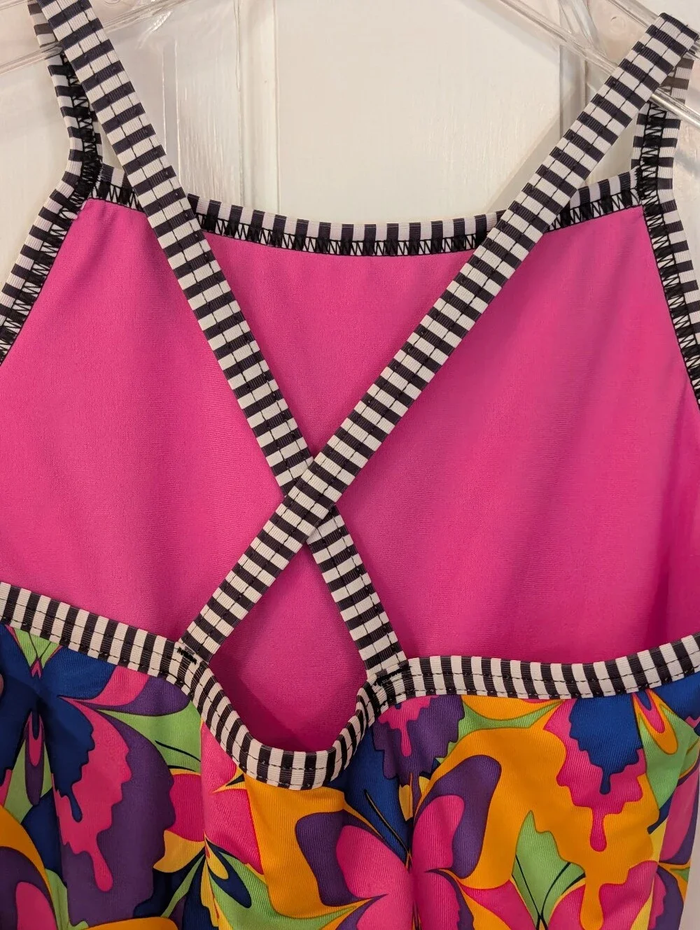 NWT Girls Dolfin Uglies Butterfly Print One-Piece Practicesuit Swimsuit Sz 16